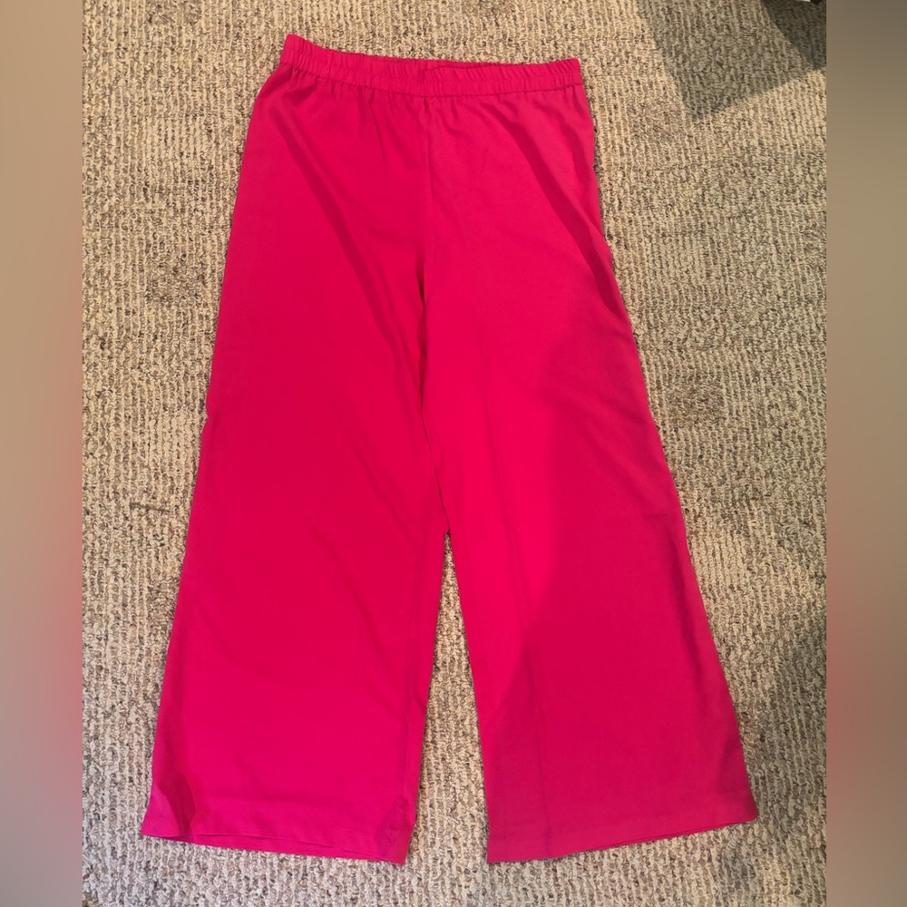 NWOT Vibrant Pink Wide-Leg Pants